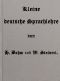 [Gutenberg 44642] • Kleine deutsche Sprachlehre